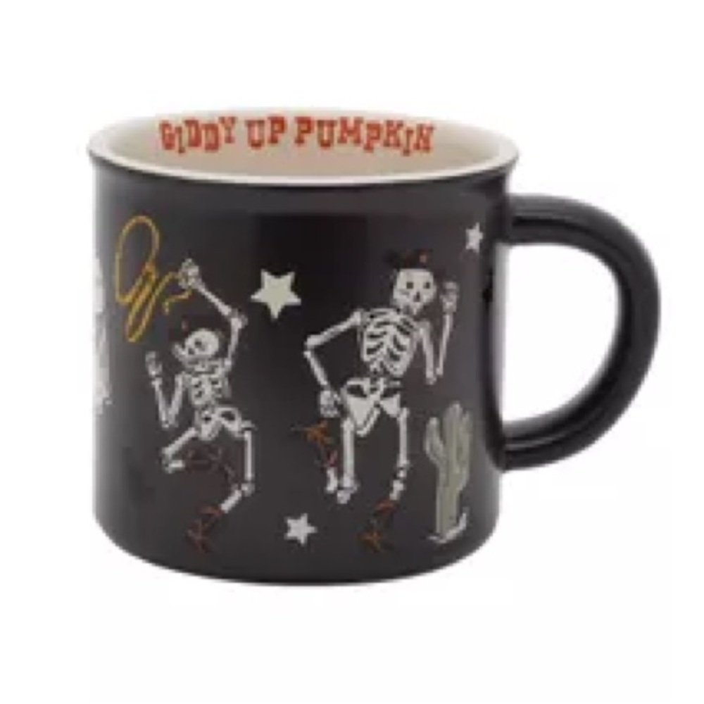 Celebrate Together Black Skeleton Mug
